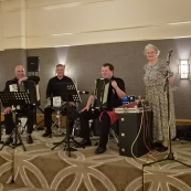 Scott Band Trio and TAS Secretary Anne Robertson